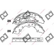 BS1156 DJ PARTS Комплект тормозных колодок