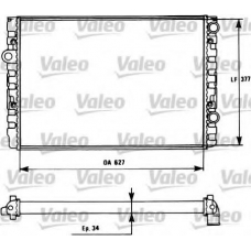 731127 VALEO Радиатор, охлаждение двигателя