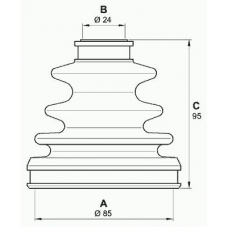 SJK7118.00 OPEN PARTS Комплект пылника, приводной вал