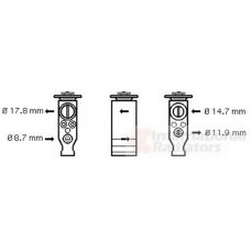 40001357 VAN WEZEL Расширительный клапан, кондиционер