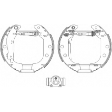 8DB 355 004-591 HELLA Комплект тормозных колодок