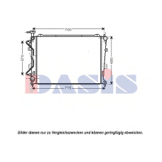 510097N AKS DASIS Радиатор, охлаждение двигателя
