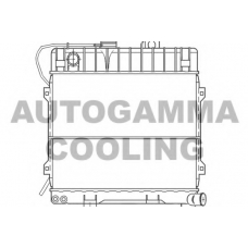100089 AUTOGAMMA Радиатор, охлаждение двигателя