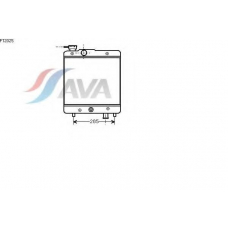 FT2025 AVA Радиатор, охлаждение двигателя