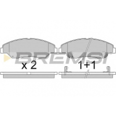 BP2911 BREMSI Комплект тормозных колодок, дисковый тормоз