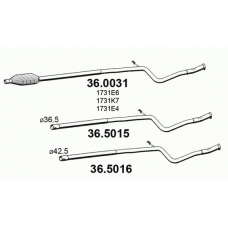 36.5015 ASSO Труба выхлопного газа