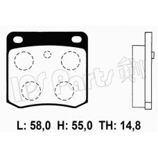 IBR-1120 IPS Parts Комплект тормозных колодок, дисковый тормоз