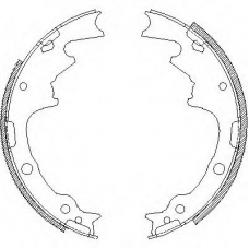 Z4188.00 WOKING Комплект тормозных колодок