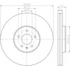 MDC2262 MINTEX Тормозной диск