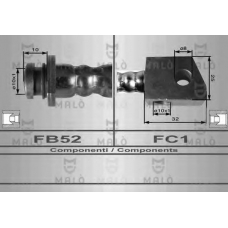 80102 Malo Тормозной шланг