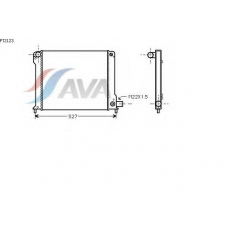 FT2123 AVA Радиатор, охлаждение двигателя
