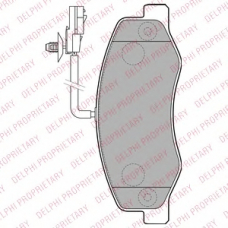 LP2192 DELPHI Комплект тормозных колодок, дисковый тормоз