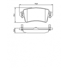 0 986 424 675 BOSCH Комплект тормозных колодок, дисковый тормоз