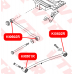 KI0502R VTR Сайлентблок задней продольной тяги, задний