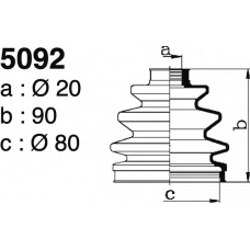 5092 DEPA Комплект пылника, приводной вал