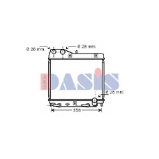 100055N AKS DASIS Радиатор, охлаждение двигателя