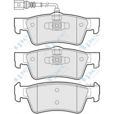 PAD1727 APEC Комплект тормозных колодок, дисковый тормоз