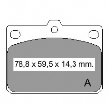 830960 Vema Комплект тормозных колодок, дисковый тормоз