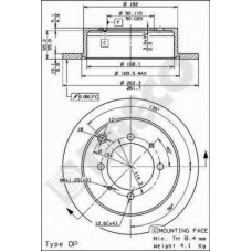 BS 7605 BRECO Тормозной диск