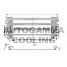 105034 AUTOGAMMA Конденсатор, кондиционер