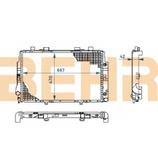 2108376 BEHR Radiator