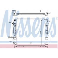 63968A NISSENS Радиатор, охлаждение двигателя