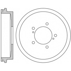VBE698 MOTAQUIP Тормозной барабан