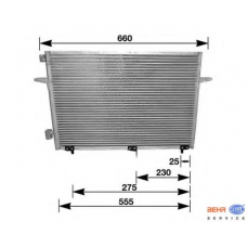 8FC 351 036-251 HELLA Конденсатор, кондиционер