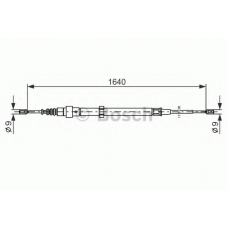 1 987 477 807 BOSCH Трос, стояночная тормозная система