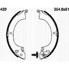 8100 42420 TRIDON Brake shoes