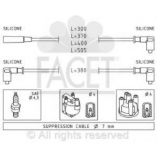 4.9373 FACET Комплект проводов зажигания
