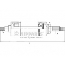 N2812004 NIPPARTS Приводной вал