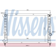 68803 NISSENS Радиатор, охлаждение двигателя