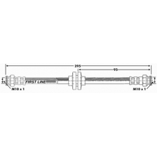 FBH6098 FIRST LINE Тормозной шланг