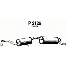 P2126 FENNO Глушитель выхлопных газов конечный