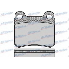AC421381D AC Delco Комплект тормозных колодок, дисковый тормоз