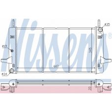 62182 NISSENS Радиатор, охлаждение двигателя