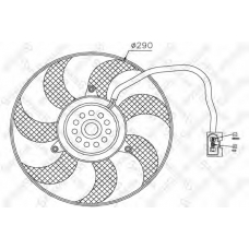 29-99262-SX STELLOX Вентилятор, охлаждение двигателя