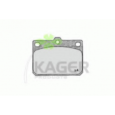 35-0374 KAGER Комплект тормозных колодок, дисковый тормоз