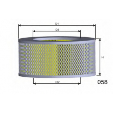 R069 MISFAT Воздушный фильтр