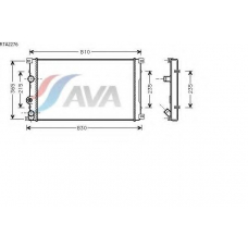 RTA2276 AVA Радиатор, охлаждение двигателя