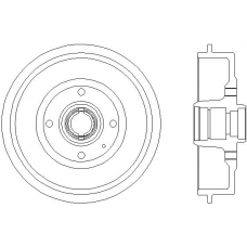 94019800 TEXTAR Тормозной барабан