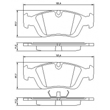 0 986 460 952 BOSCH Комплект тормозных колодок, дисковый тормоз