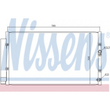 940366 NISSENS Конденсатор, кондиционер