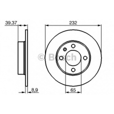 0 986 479 C67 BOSCH Тормозной диск