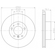 8DD 355 101-741 HELLA PAGID Тормозной диск