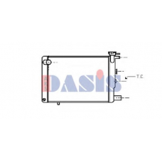 160900N AKS DASIS Радиатор, охлаждение двигателя