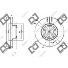 BD1124 DJ PARTS Тормозной диск