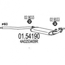 01.54190 MTS Средний глушитель выхлопных газов