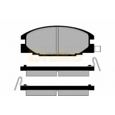 PA549 BRAKE ENGINEERING Комплект тормозных колодок, дисковый тормоз